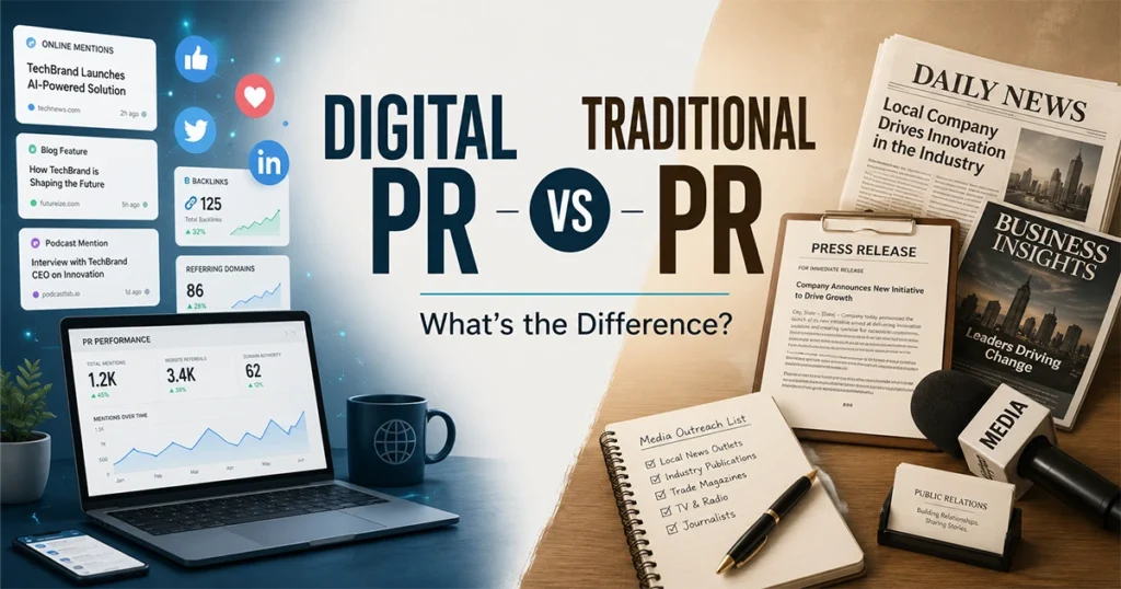 Digital PR vs Traditional PR